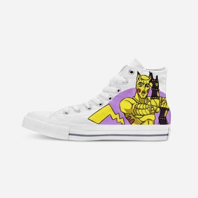 “JOJO Pikachu” | Hand-painted hit-top canvas shoes