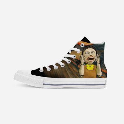 “Skrik(Squid Game)” | Hand-painted hit-top canvas shoes